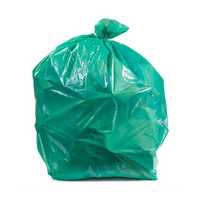 Colored Trash Bag 18-1/2 X 18-1/2 X 40 XXL 100's Green – Biz