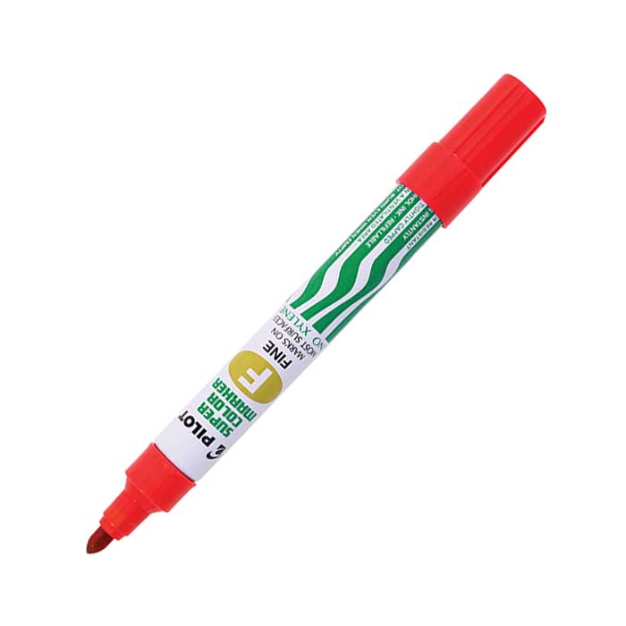 Pilot Permanent Marker Fine Pen Red – Biz Asia Trading