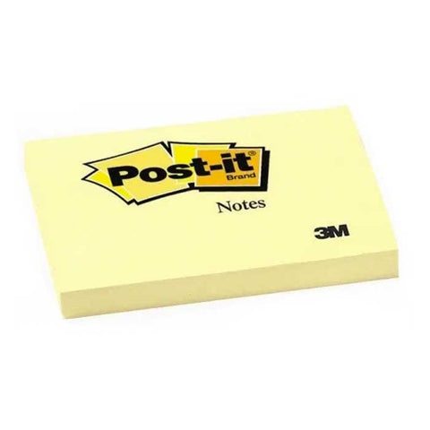 3M Post-it Note 657 100's Yellow 3 x 4