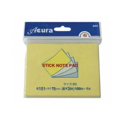 Acura Post It 3" X 4"