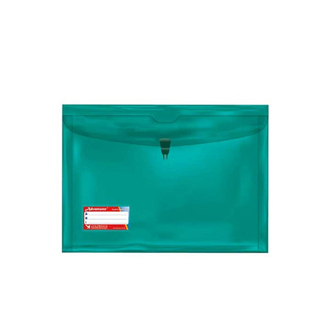 Adventurer Plastic Expanding Envelope Short Colored w/o handle Push Lock E13S