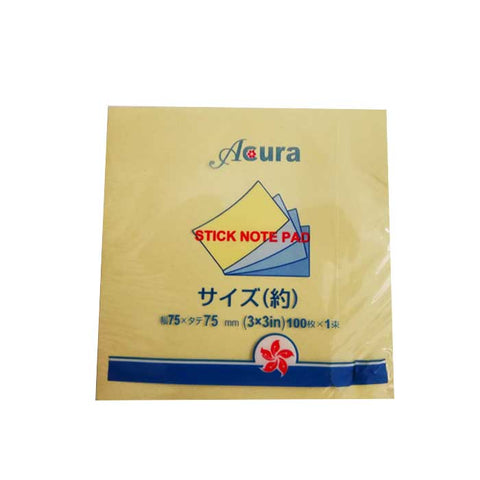 Acura Post It 3" X 3"