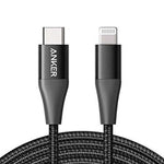 Anker Powerline +II USB C Cable to Lightning Connector 3FT. (Black)