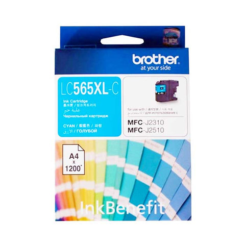 Brother Ink Cartridge LC-565XL High Yield Cyan