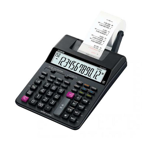 Casio Calculator HR 100 RC w/ adaptor