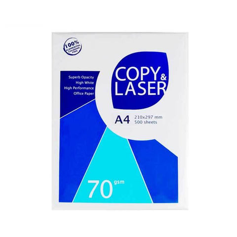 Copy & Laser Copy Paper 70 GSM Sub. 20 A4