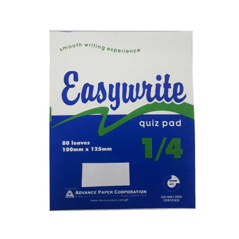 Easywrite Quiz pad 1/4