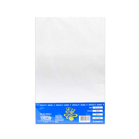 Elit Specialty Board Vellum White 180gsm 10's Short