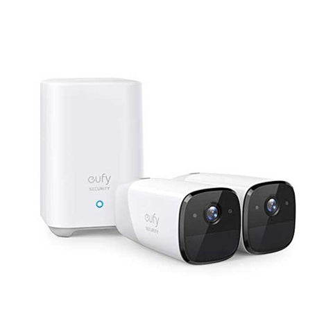 Eufy eufyCam Kit：2*eufyCam + 1*Entry sensor+1*AI HomeBase  B2C - US Gray+White (FOR PRE-ORDER)