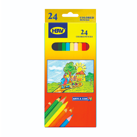 HBW Arte & Cor 24 Long Colored Pencils