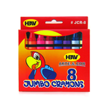 HBW Arte & Cor 8 Jumbo Crayons