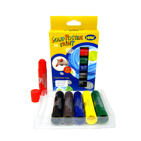 HBW Solid Poster Paint 6 Color (10g)