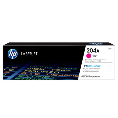 HP 204A Magenta Original LaserJet Toner Cartridge, CF513A