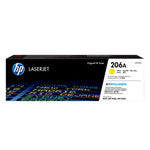 HP 206A Yellow Original LaserJet Toner Cartridge, W2112A