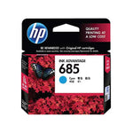 HP 685 Cyan Original Ink Advantage Cartridge