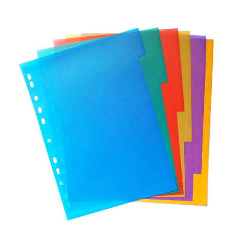 PP INDEX PLASTIC FILE DIVIDER 10'S LONG