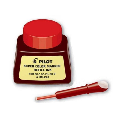 Pilot Super Color Permanent Marker Refill Ink, Red Ink