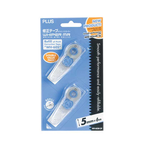 Plus Whiper Correction Tape WH605 Refill 2's