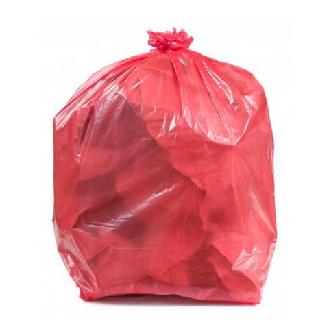 Colored Trash Bag 11" X 11" X 24" Medium 100's Red
