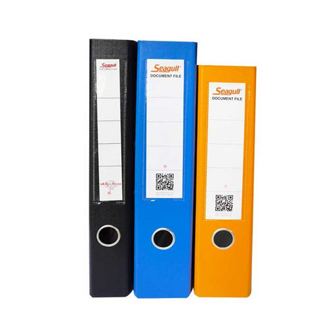 SEAGULL RING BINDERS, HARD PAPER BOUND, 2 RING, 2" THICK W/ SIDE 1.5" , A4