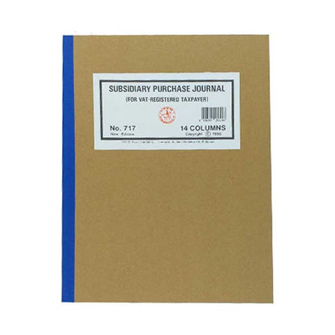 VECO #717 SUBSIDIARY PURCHASE JOURNAL 14COLS.