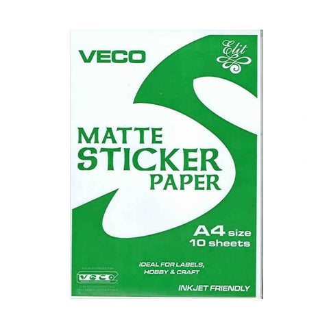 Johor,Pontian,Batu 36 A4 Sticker Paper 50 Sheets - 115GSM Inkjet Sticker  Paper / Glossy / Mirrorkote / Multipurpose / Waybill Sticker / AWB Sticker  Paper - Inkjet Printing Paper & Sticker 