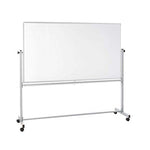 Whiteboard With Aluminum Frame with Stand with Rollers 4' x 9'