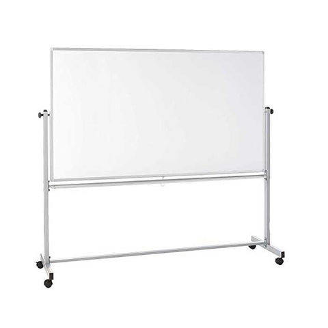 Whiteboard With Aluminum Frame with Stand with Rollers 4' x 5'